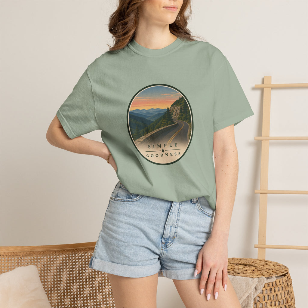 Scenic Sunset Road T-Shirt — Simple Goodness Graphic Tee
