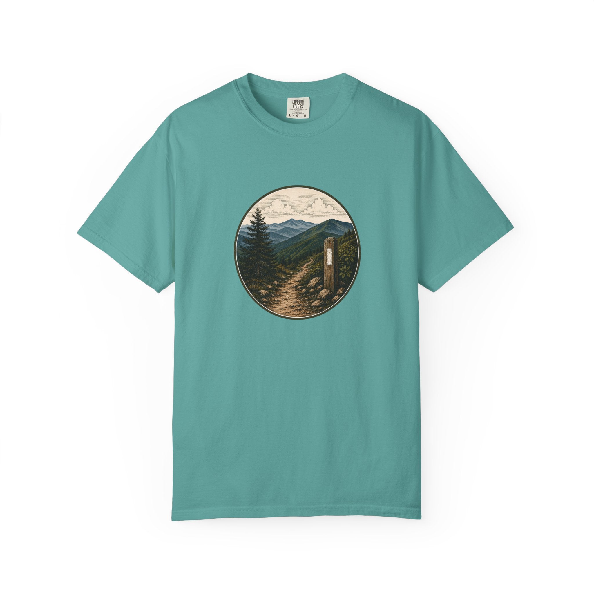 Trailside Scenic T-Shirt — Mountain Path Graphic