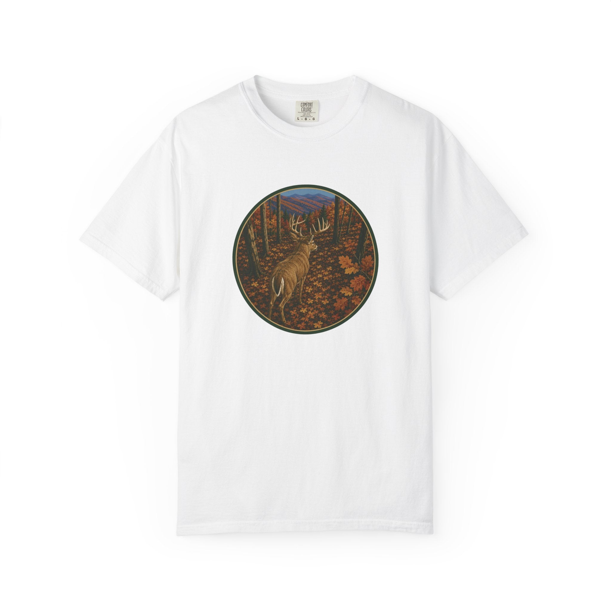 Trophy Whitetail Graphic T-Shirt — Buck in Rut Nature Tee
