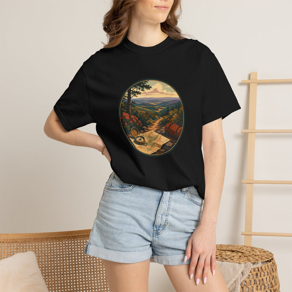 Backpacking Trail Tee - Scenic Mountain Vista T-Shirt