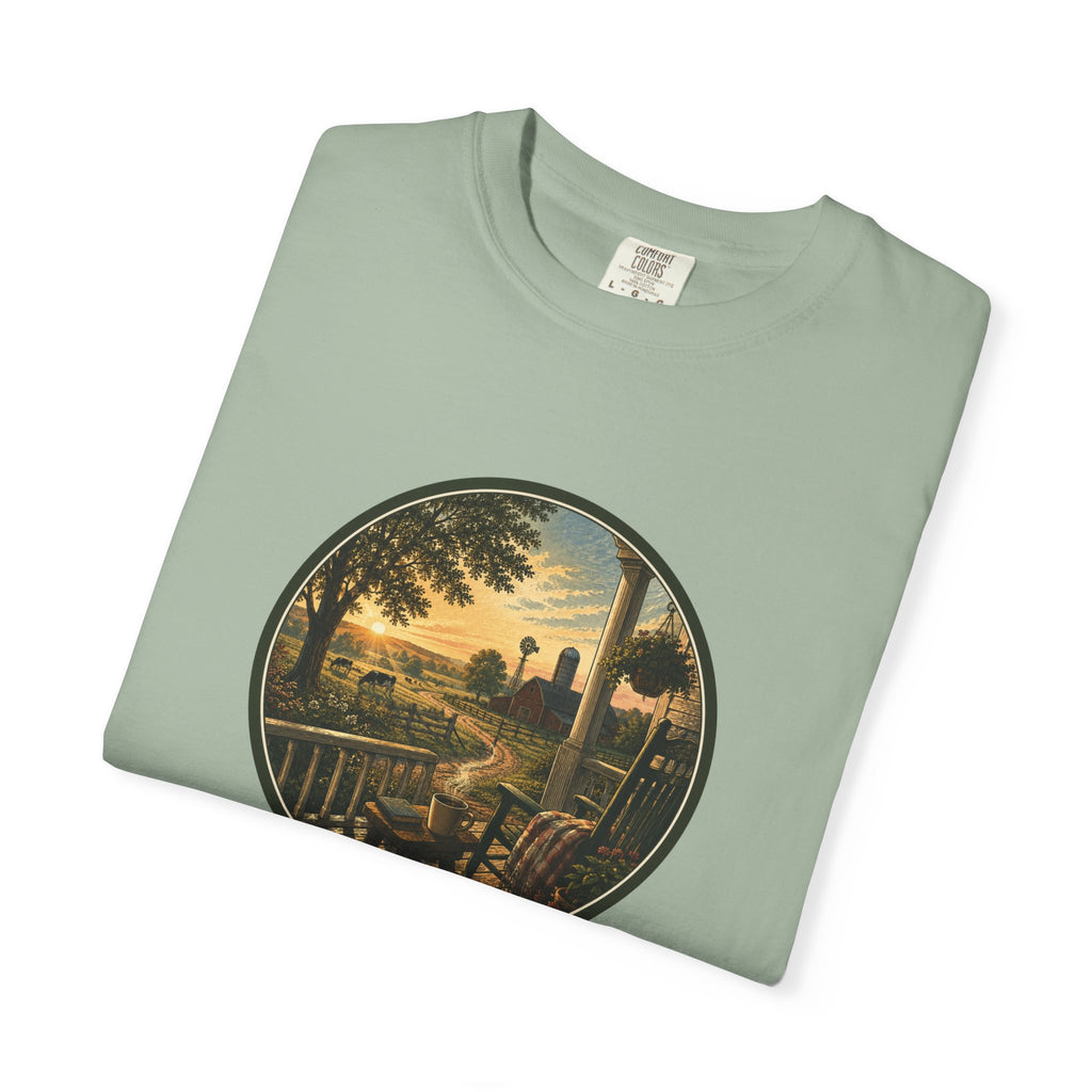 Front Porch Farmland Sunset T-Shirt