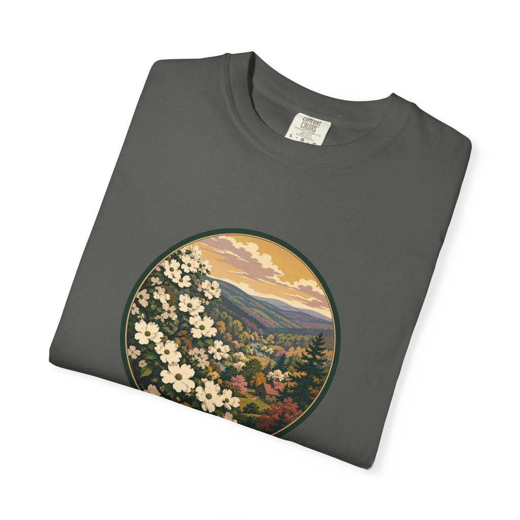 Blue Ridge Blooms T-Shirt — Vintage Wildflower Scenic Tee