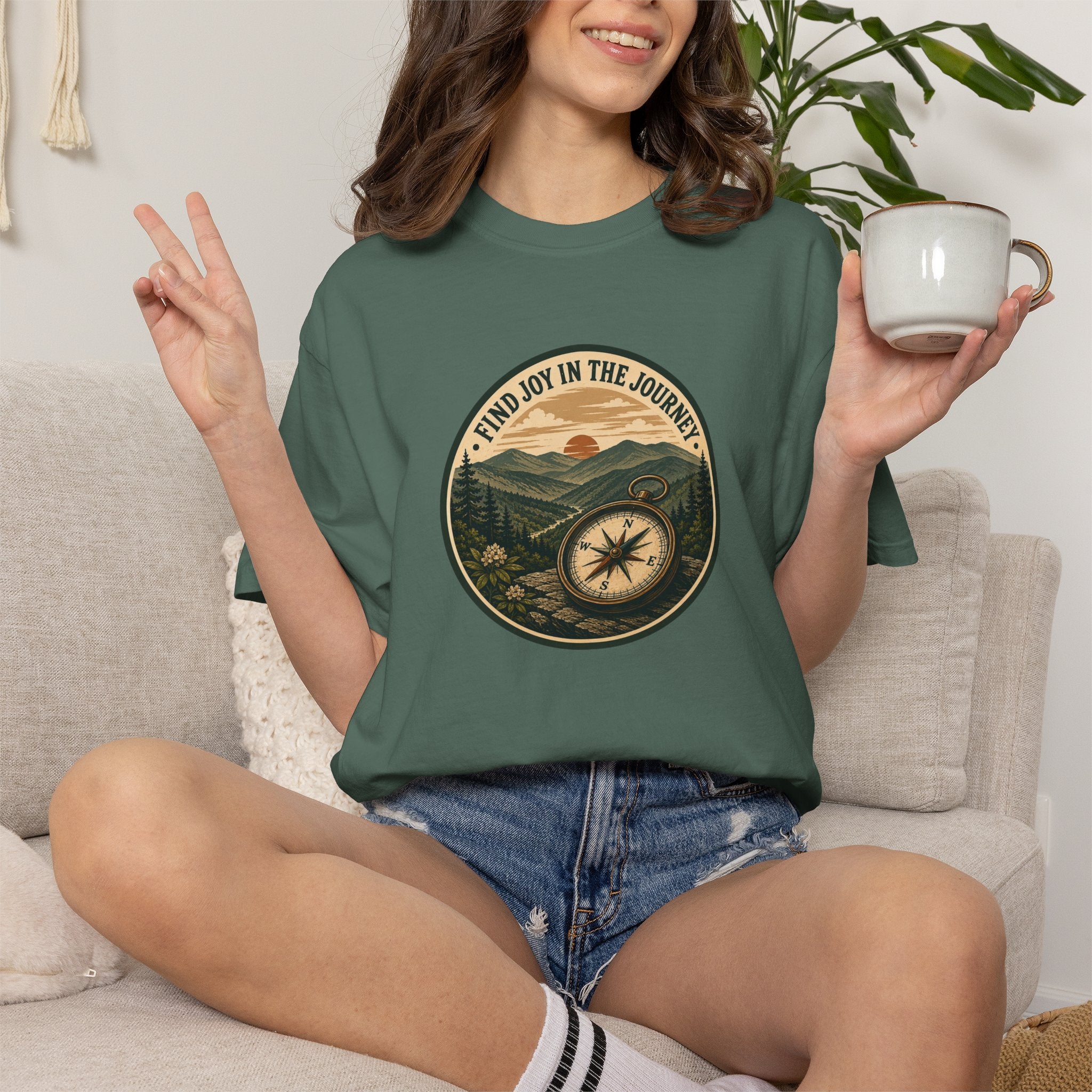 "Find Joy in the Journey" Compass T-shirt