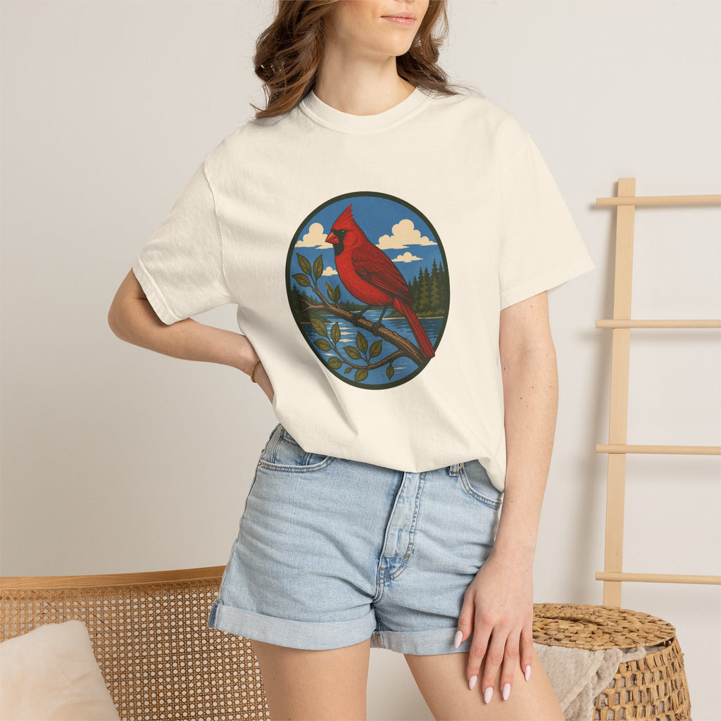 Cardinal Nature T-Shirt — Red Cardinal Bird Graphic Tee
