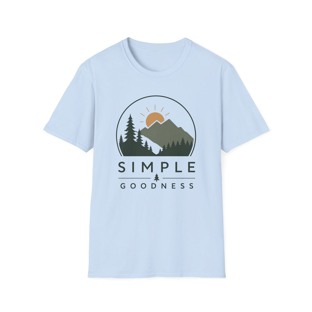 Mountain Sunrise T-Shirt — "Simple Goodness" Nature Graphic Tee