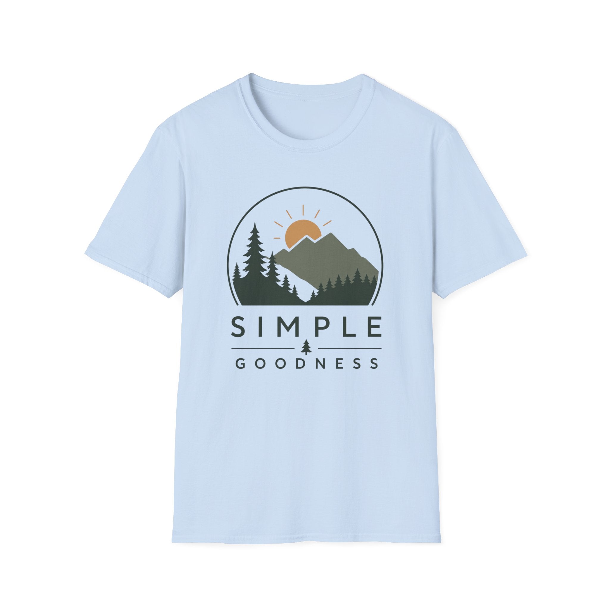 Mountain Sunrise T-Shirt — "Simple Goodness" Nature Graphic Tee