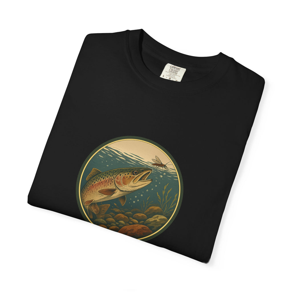 Rainbow Trout  Circle T-Shirt — Vintage Fishing Graphic Tee