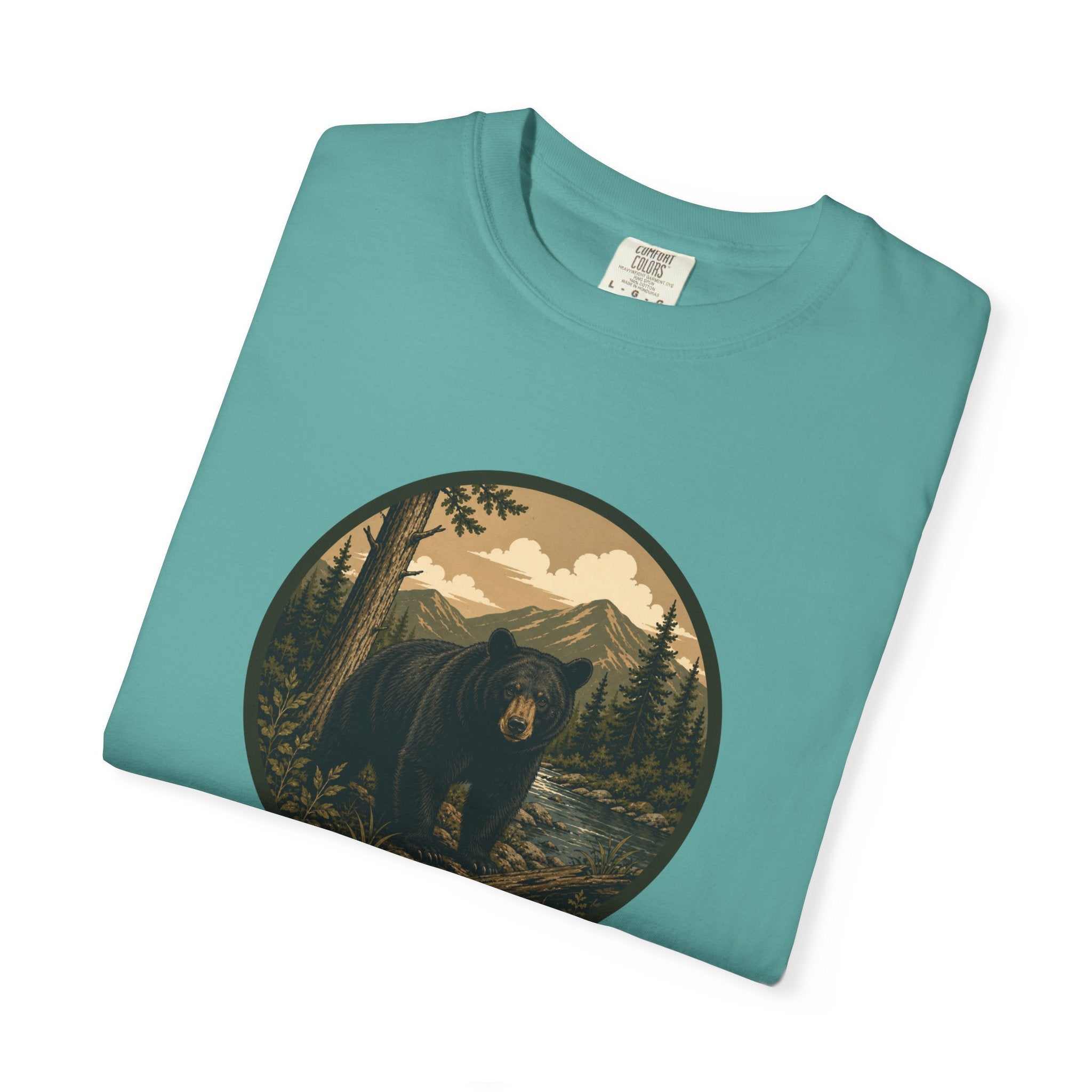 Bear Forest Graphic T-Shirt — Vintage Mountain Wilderness Tee