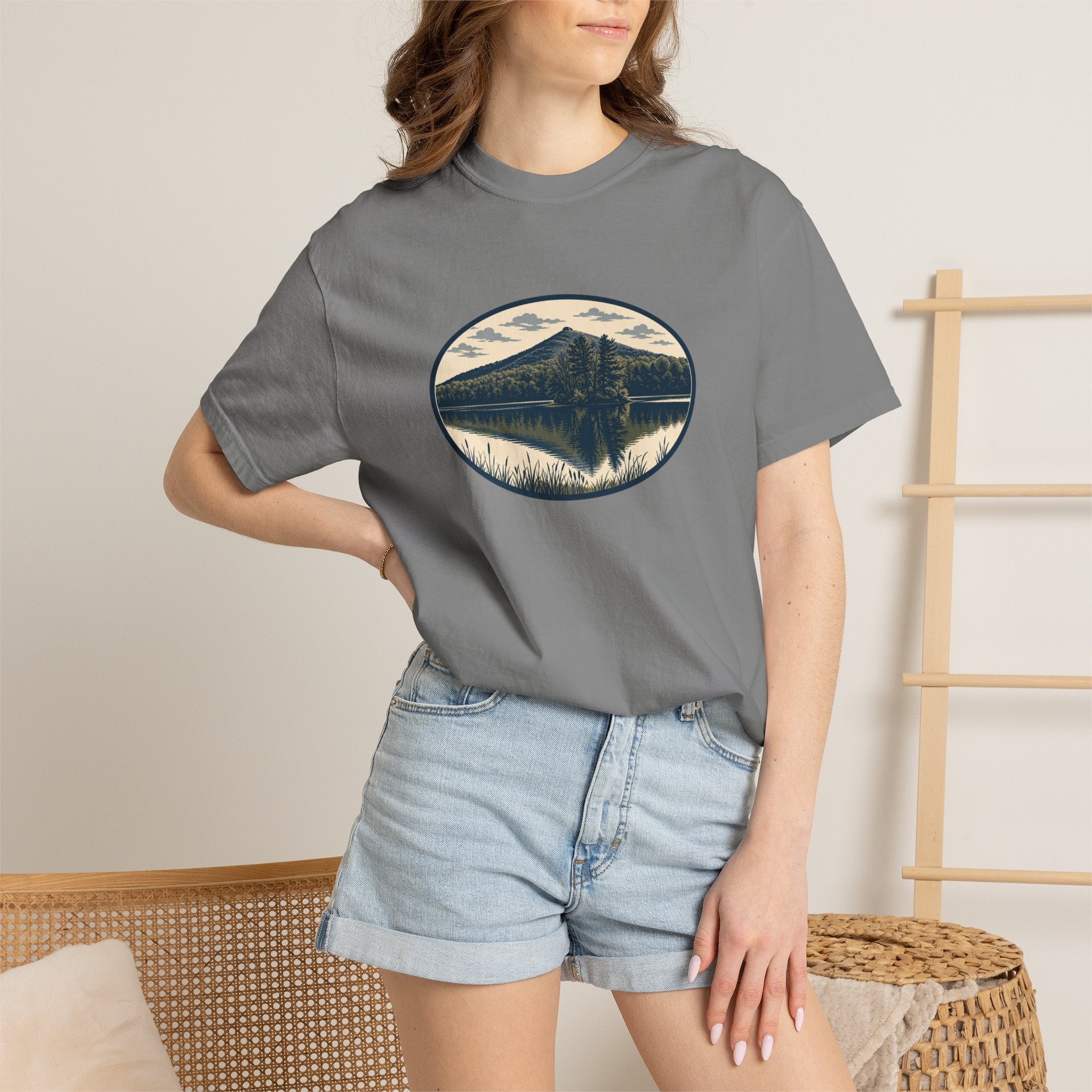 Sharp Top Mountain Reflection T-Shirt