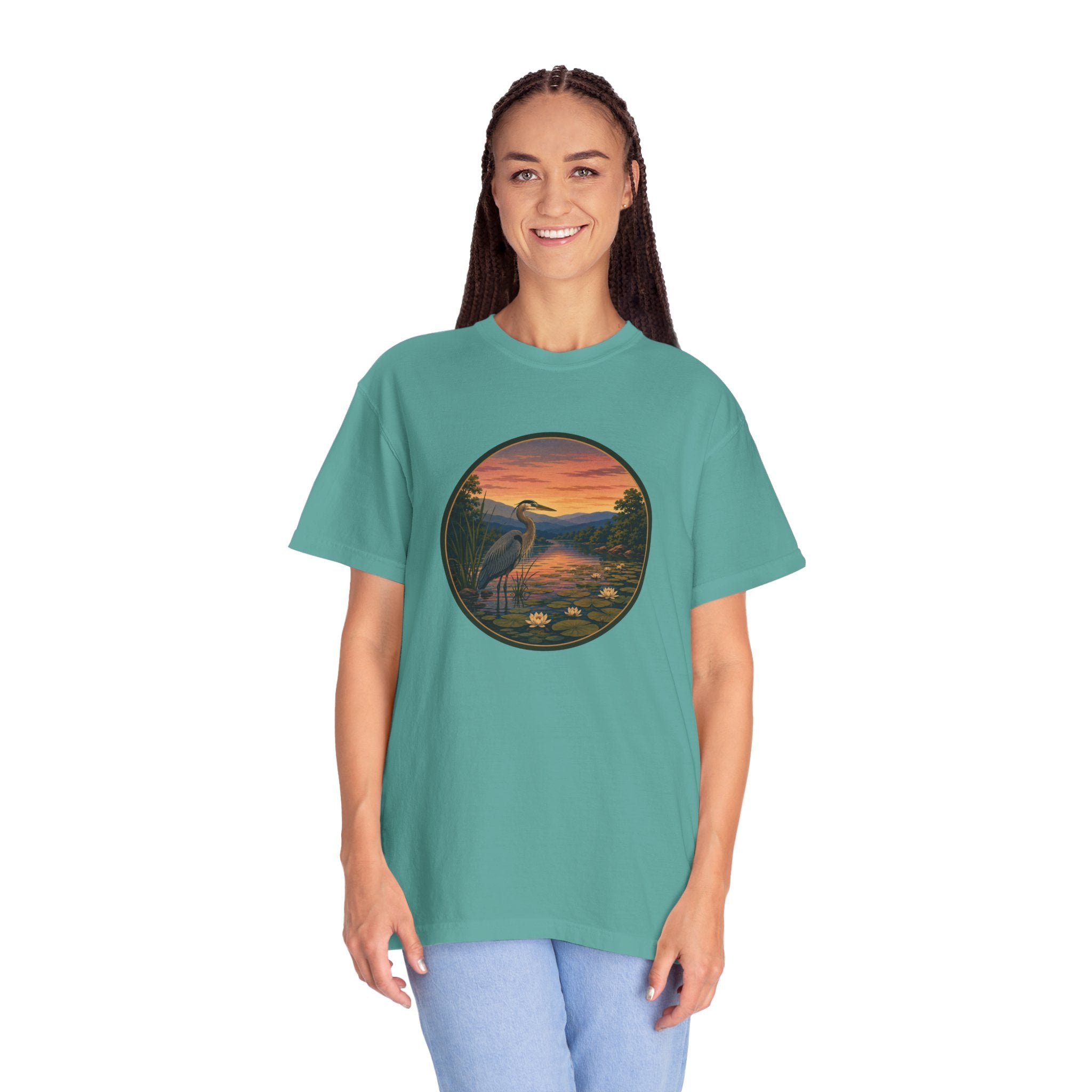 Heron Sunset T-Shirt