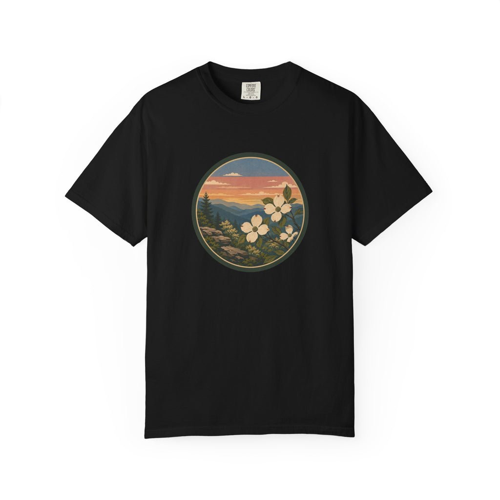 Scenic Dogwood Bloom Sunset T-Shirt