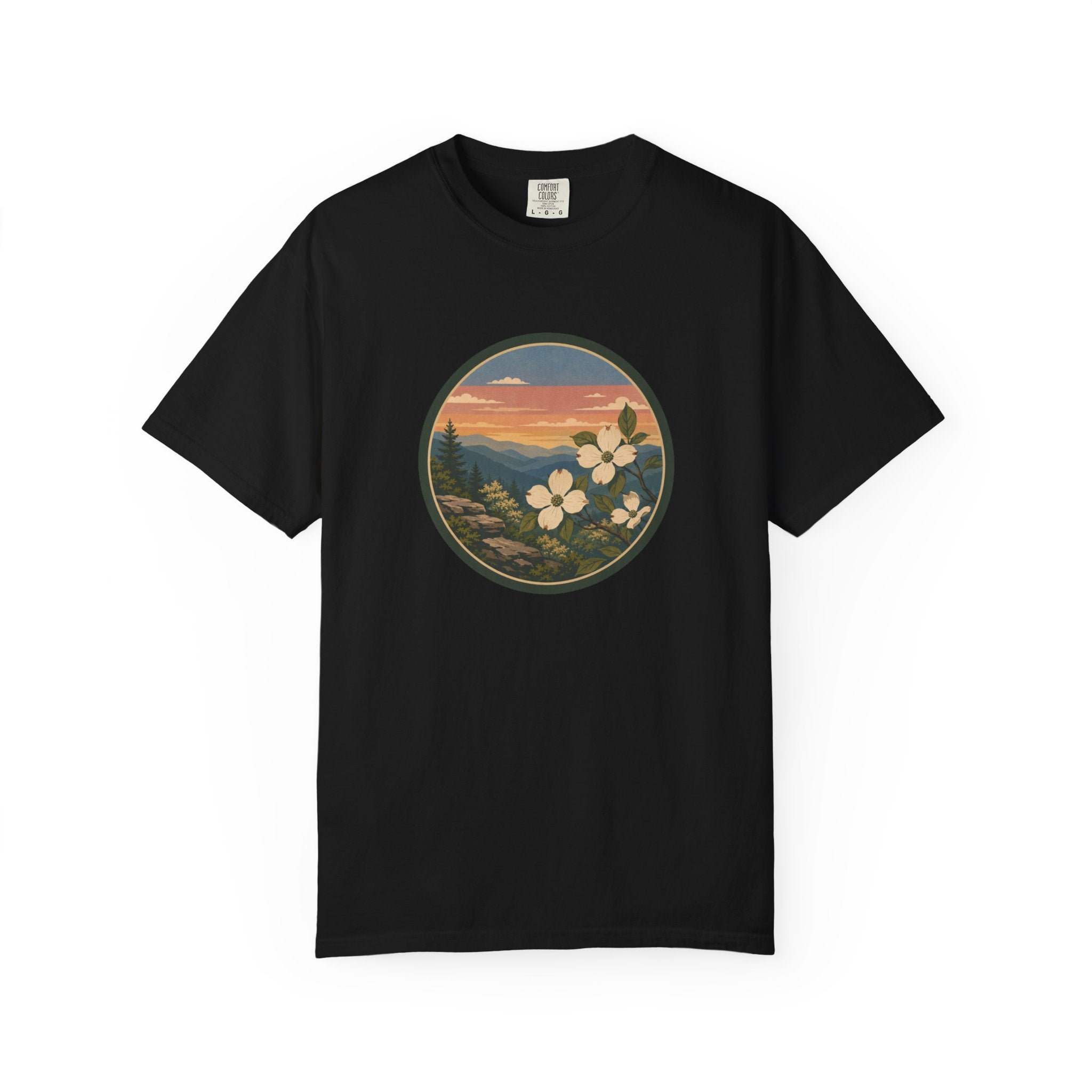 Scenic Dogwood Bloom Sunset T-Shirt