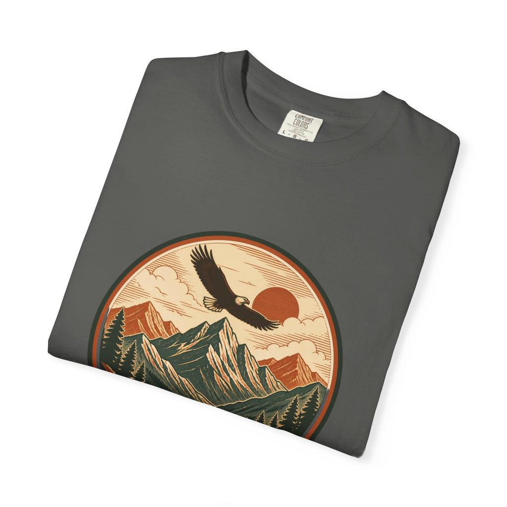 Vintage Mountain Eagle T-Shirt — Retro Outdoor Nature Graphic Tee