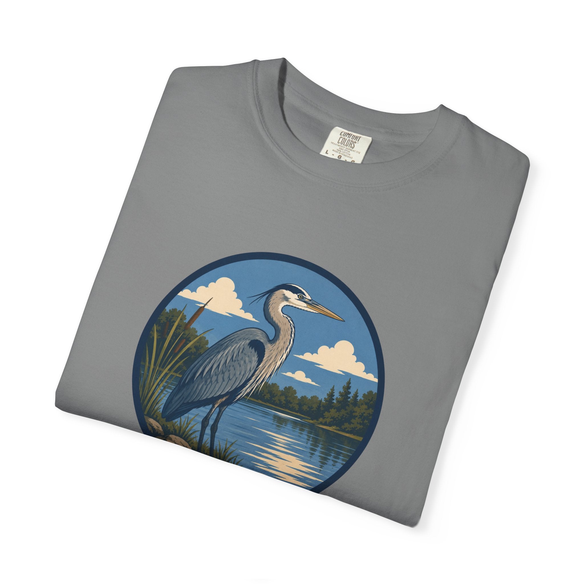 Heron Lake T-Shirt — Scenic Wildlife Nature Tee