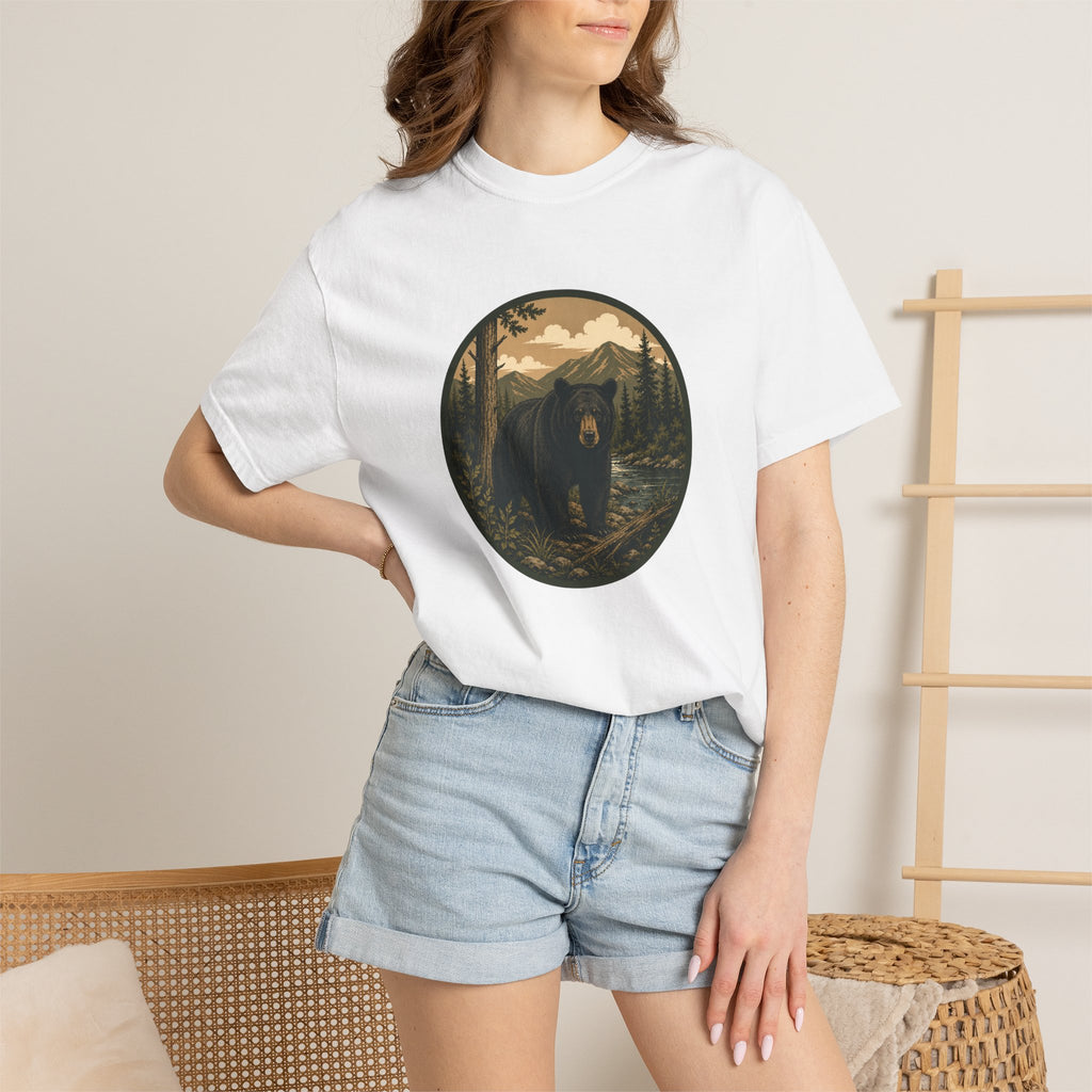 Bear Forest Graphic T-Shirt — Vintage Mountain Wilderness Tee