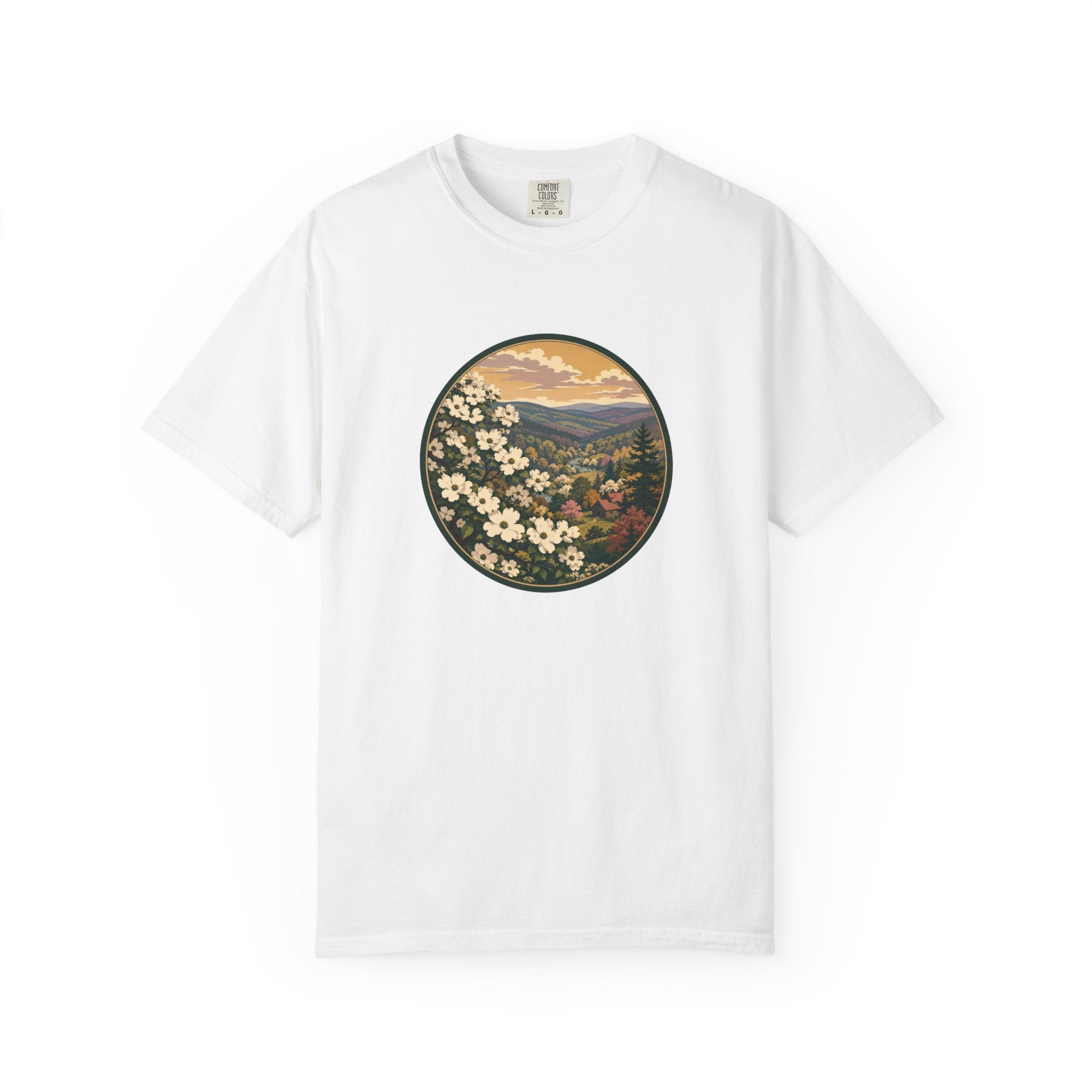 Blue Ridge Blooms T-Shirt — Vintage Wildflower Scenic Tee