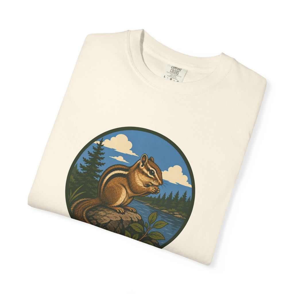 Chipmunk Nature T‑Shirt — Outdoorsy Woodland Wildlife Graphic Tee