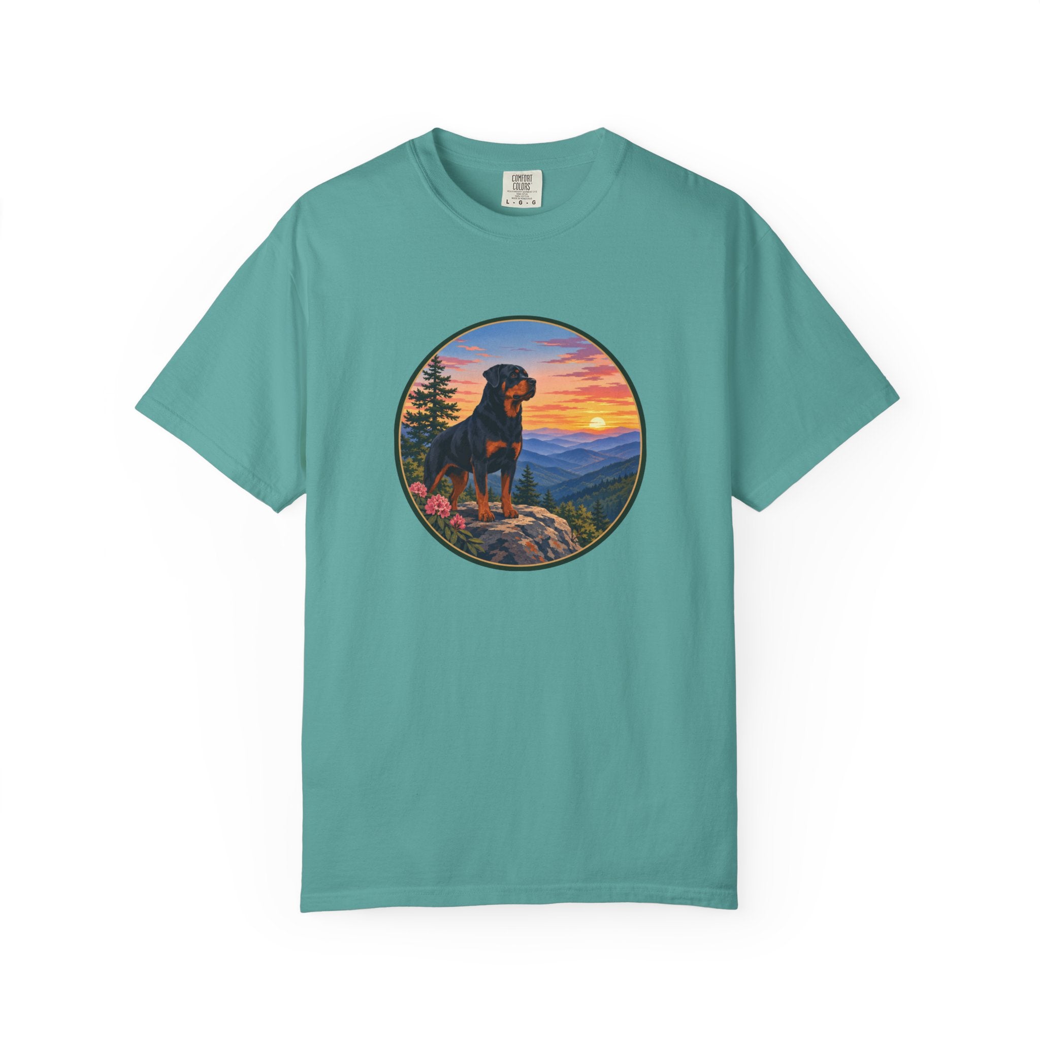 Rottweiler Mountain Sunset T-Shirt