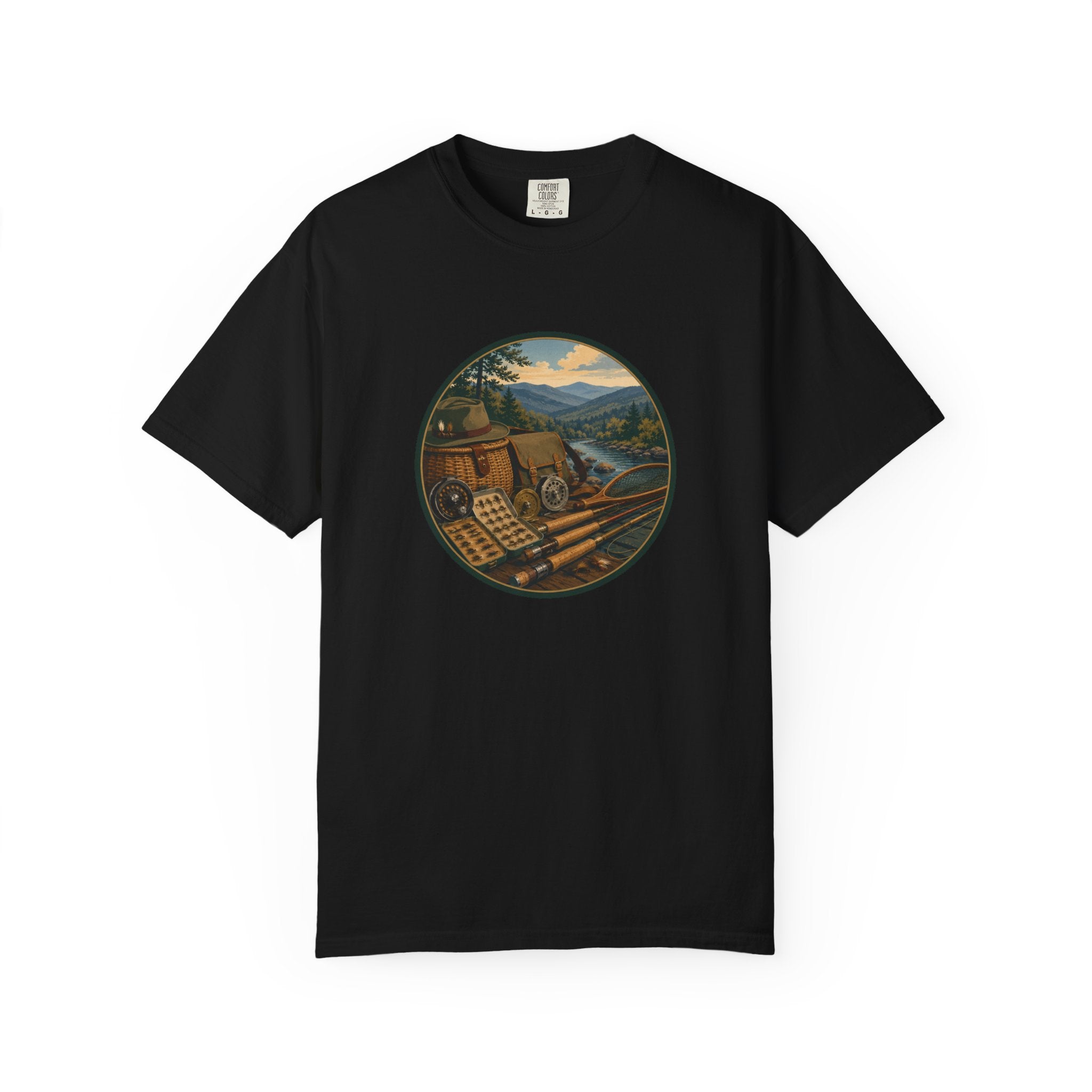 Vintage Fly Fishing T-Shirt — Retro Outdoors Graphic Tee