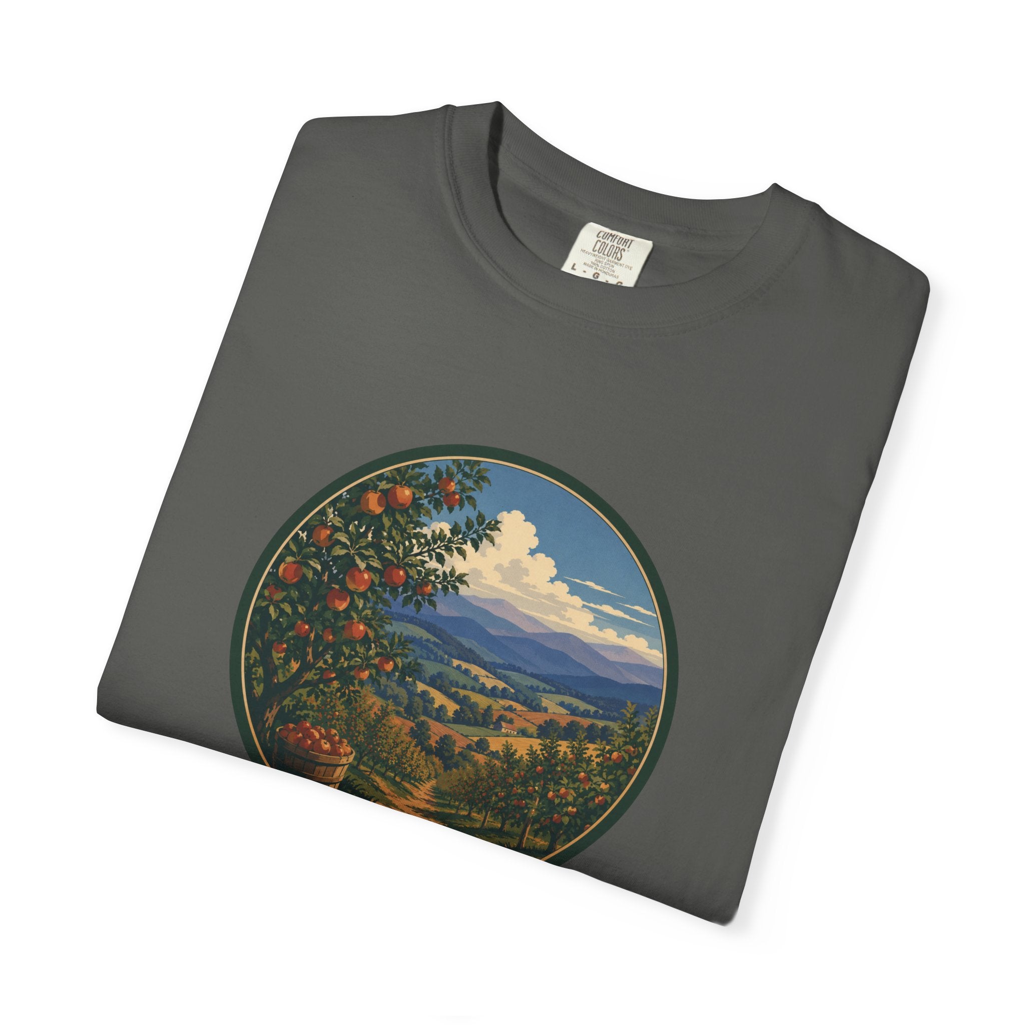 Scenic Apple Orchard Landscape T-Shirt