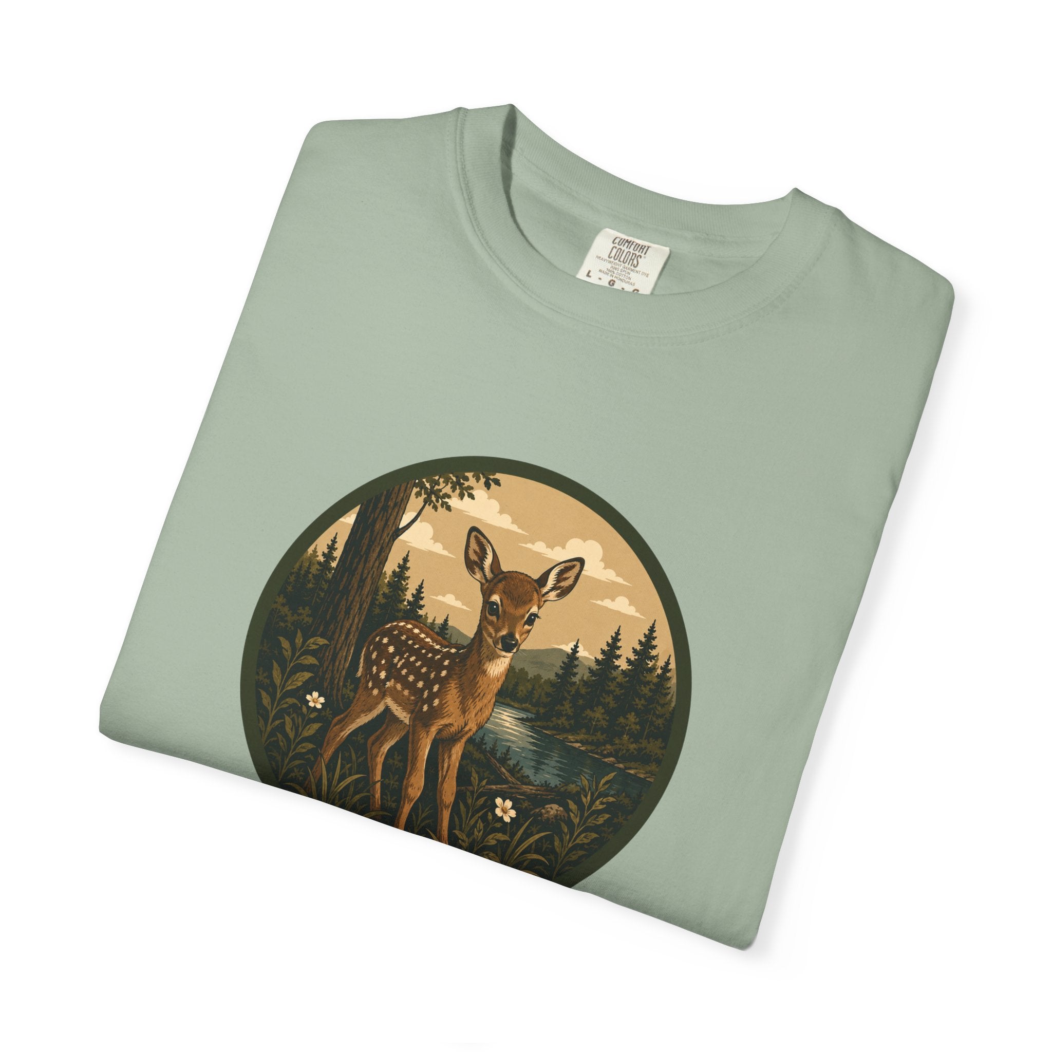 Fawn Forest Tee — Vintage Woodland Deer T-Shirt