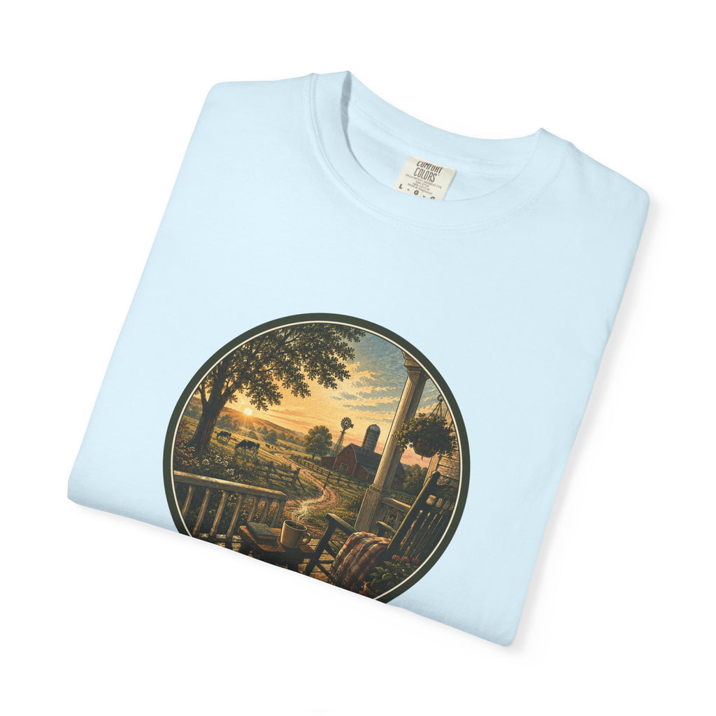 Front Porch Farmland Sunset T-Shirt