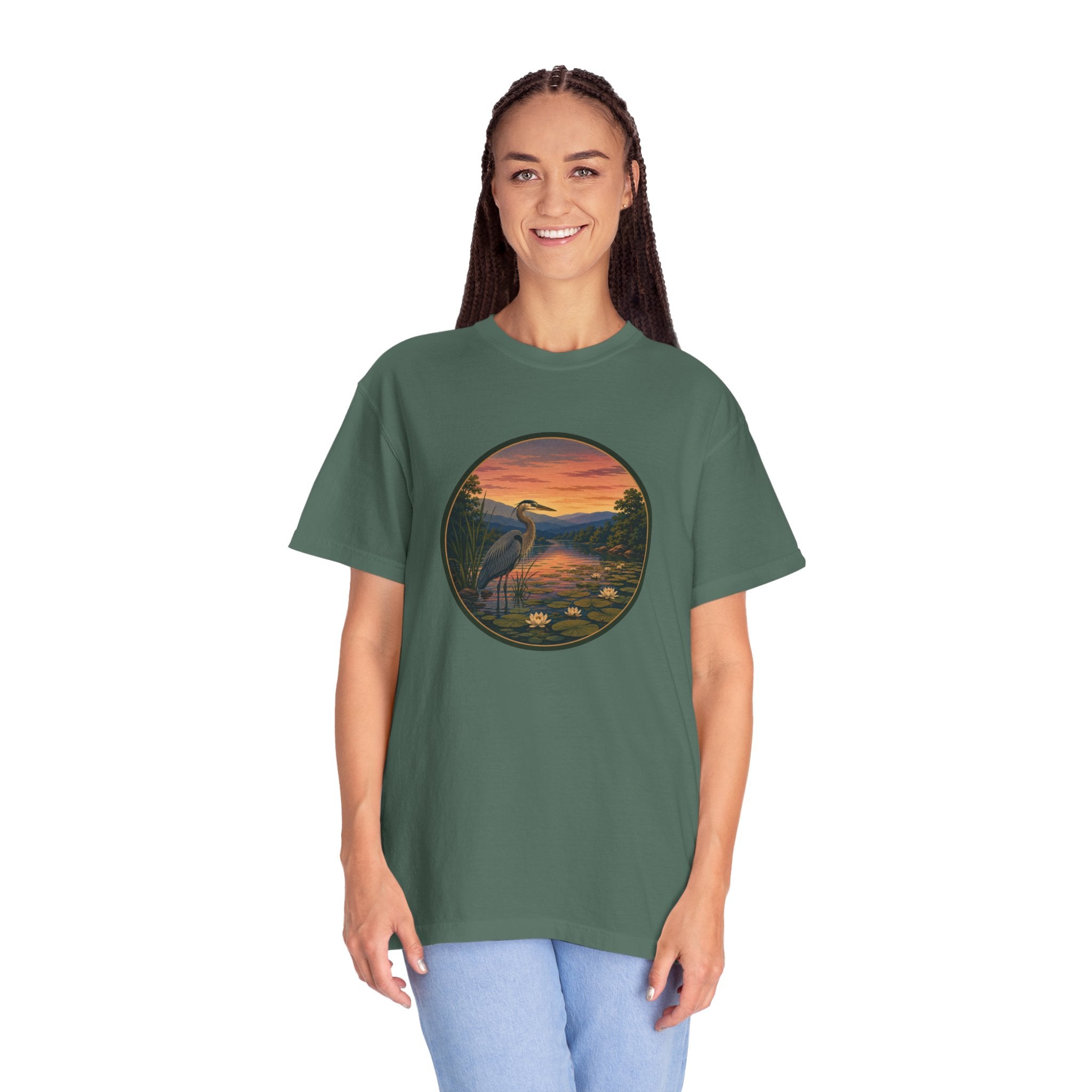 Heron Sunset T-Shirt