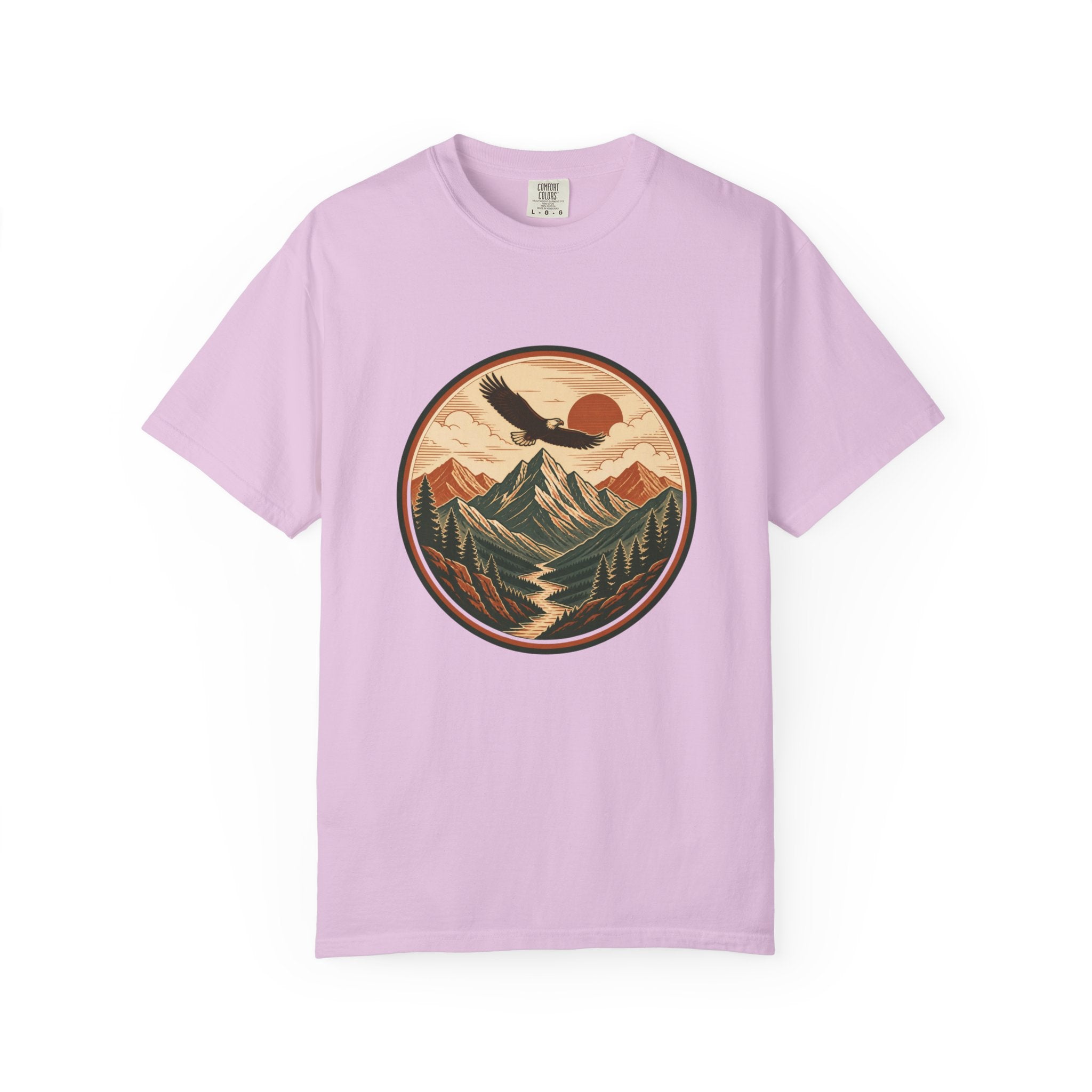Vintage Mountain Eagle T-Shirt — Retro Outdoor Nature Graphic Tee