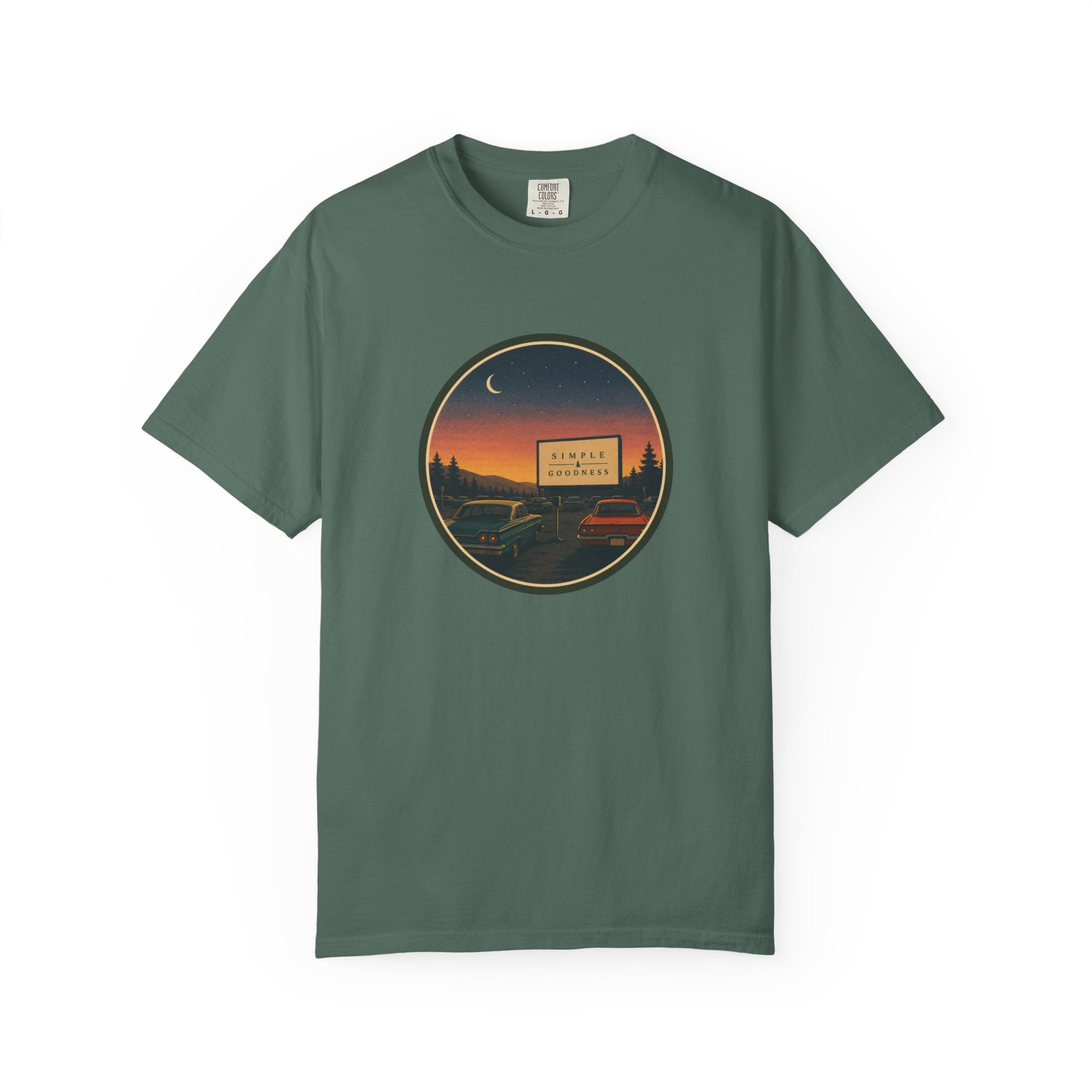 Vintage Drive-In Movie T-Shirt — Scenic Retro Outdoors Tee