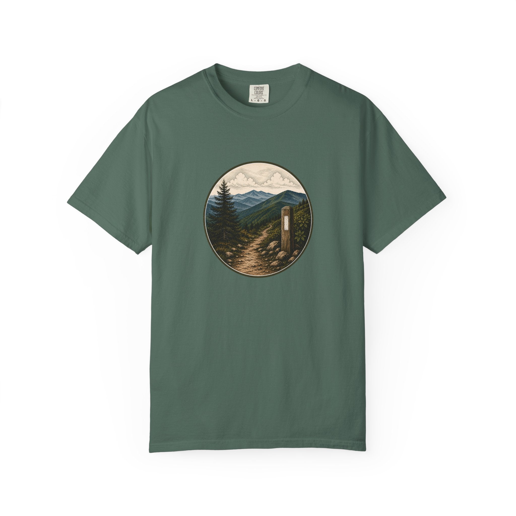 Trailside Scenic T-Shirt — Mountain Path Graphic