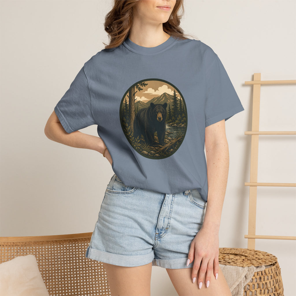 Bear Forest Graphic T-Shirt — Vintage Mountain Wilderness Tee