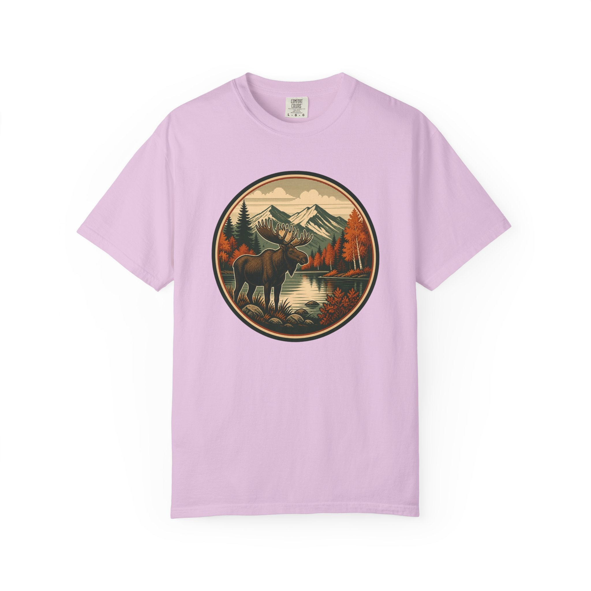 Moose Mountain Scenic T‑Shirt — Vintage Wilderness Camp Tee