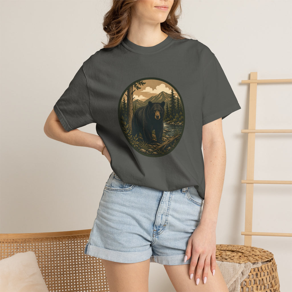 Bear Forest Graphic T-Shirt — Vintage Mountain Wilderness Tee