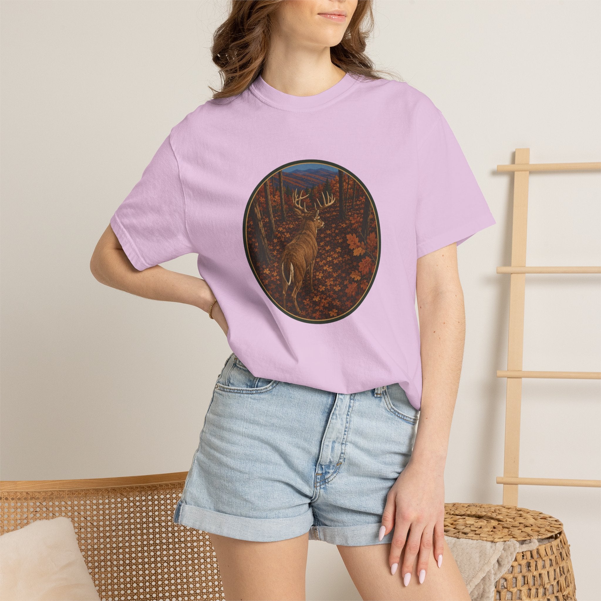 Trophy Whitetail Graphic T-Shirt — Buck in Rut Nature Tee