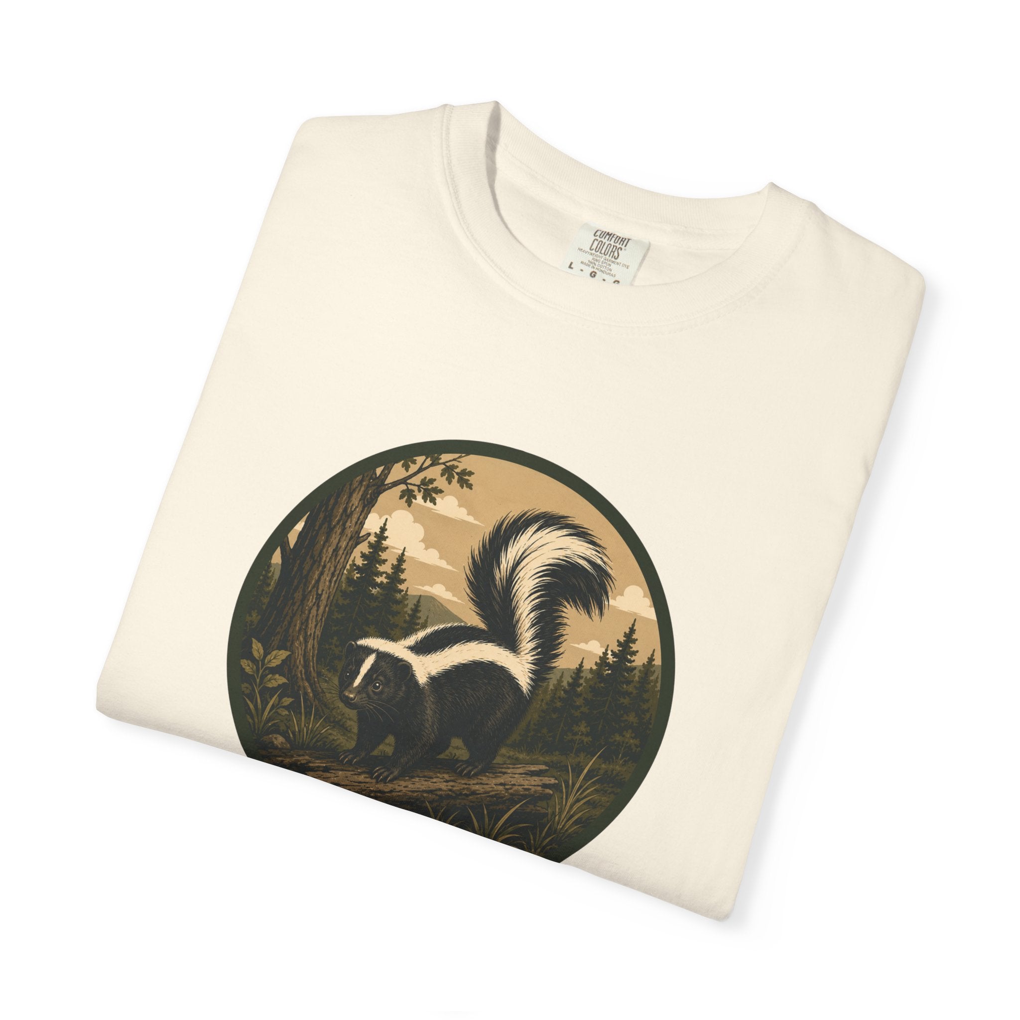 Skunk Forest T-Shirt — Vintage Woodland Wildlife Tee