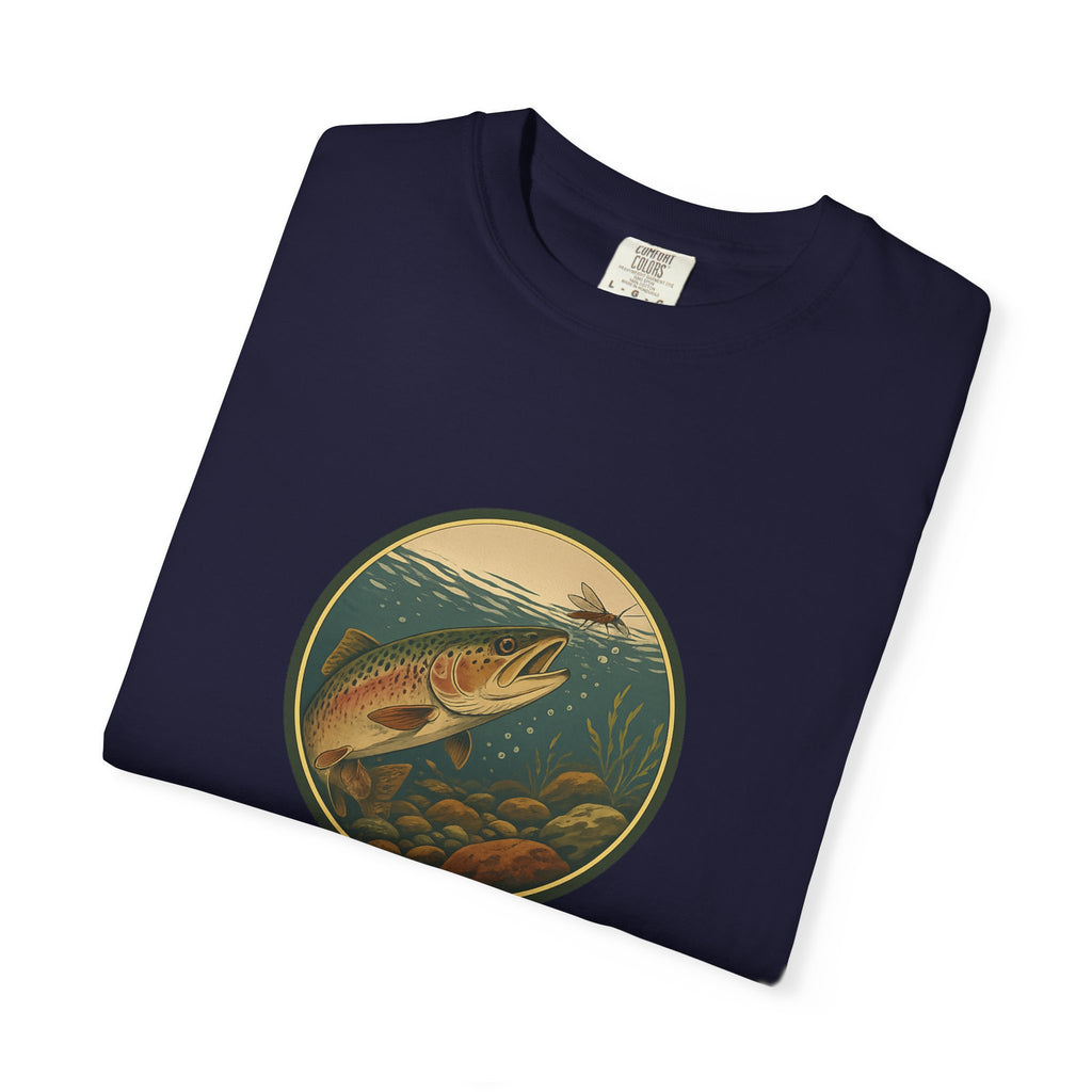 Rainbow Trout  Circle T-Shirt — Vintage Fishing Graphic Tee