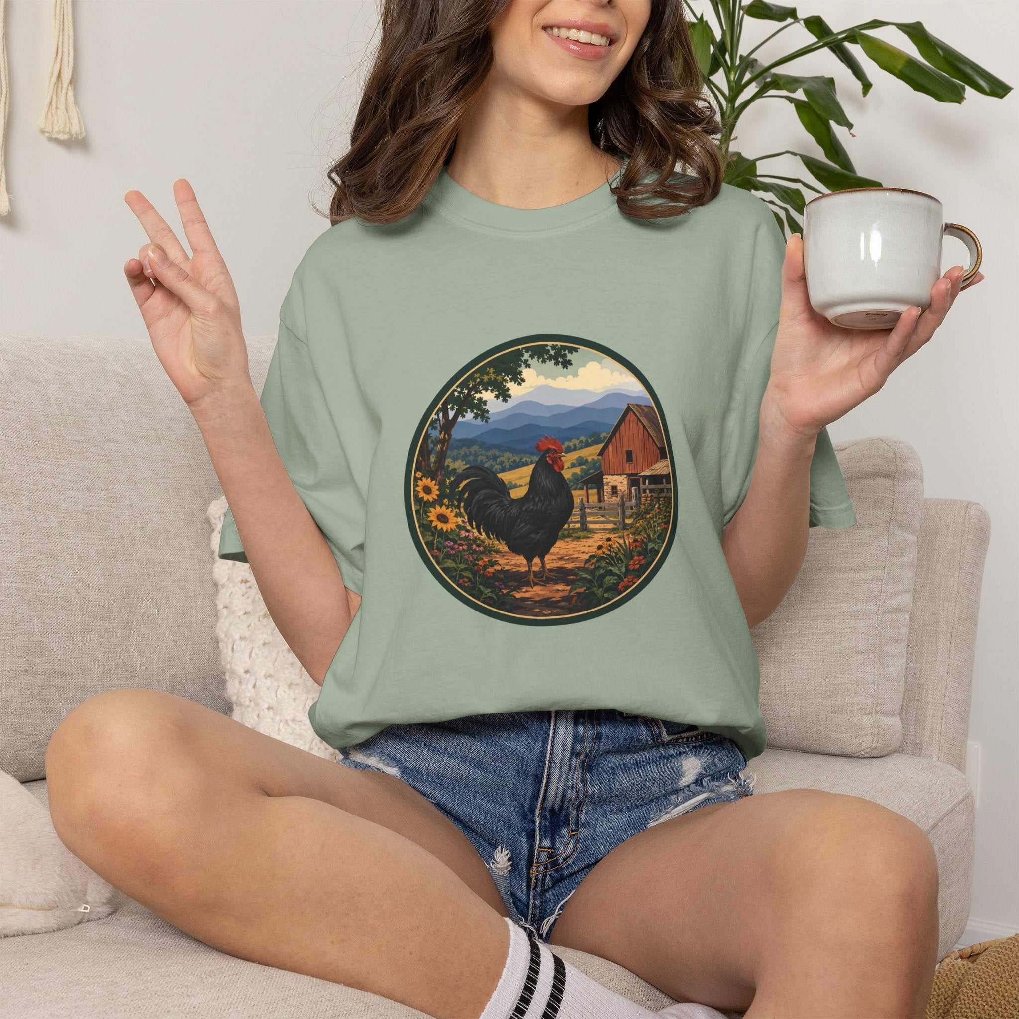 Rooster Farm Circle T-Shirt